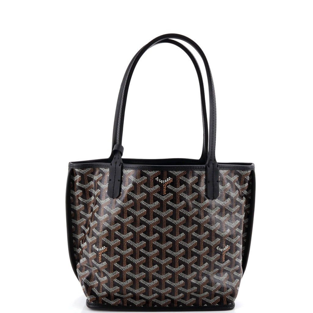 Anjou Reversible Tote Coated Canvas Mini