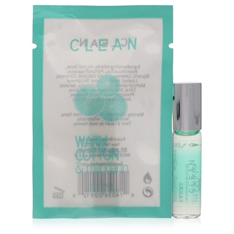 3pcs Perfume Gift Sets - Clean Warm Cotton & Mandarine by Clean Mini Eau Fraiche .17 oz for Women