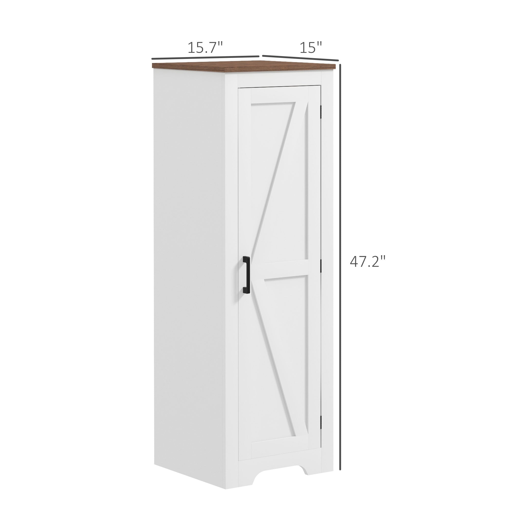 Adjustable Shelf Storage Cabinet for Living Room