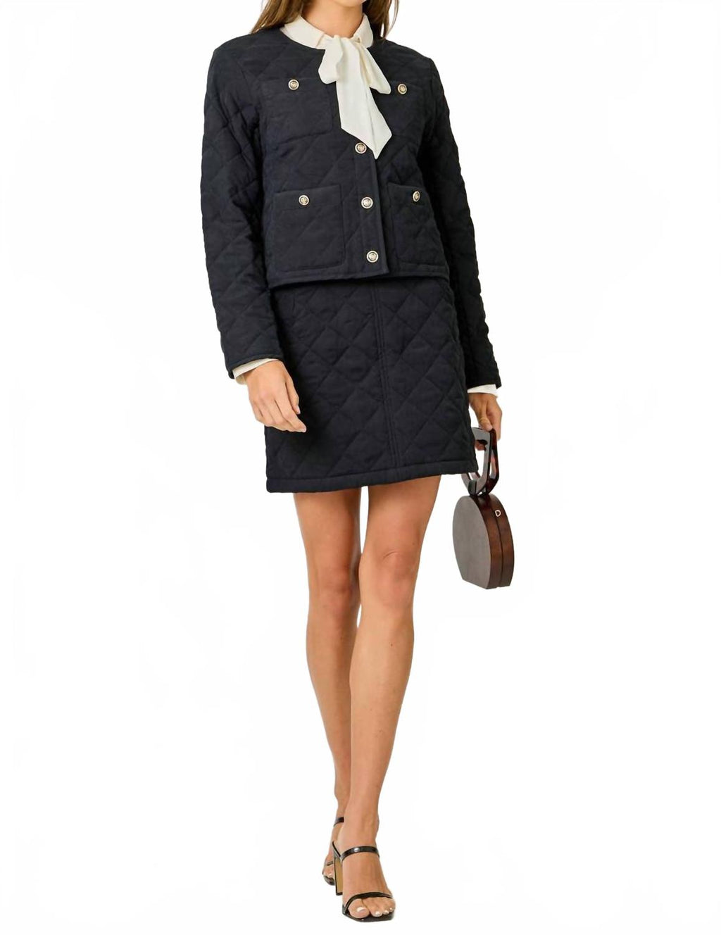 Arlette Quilted Jacket In Black