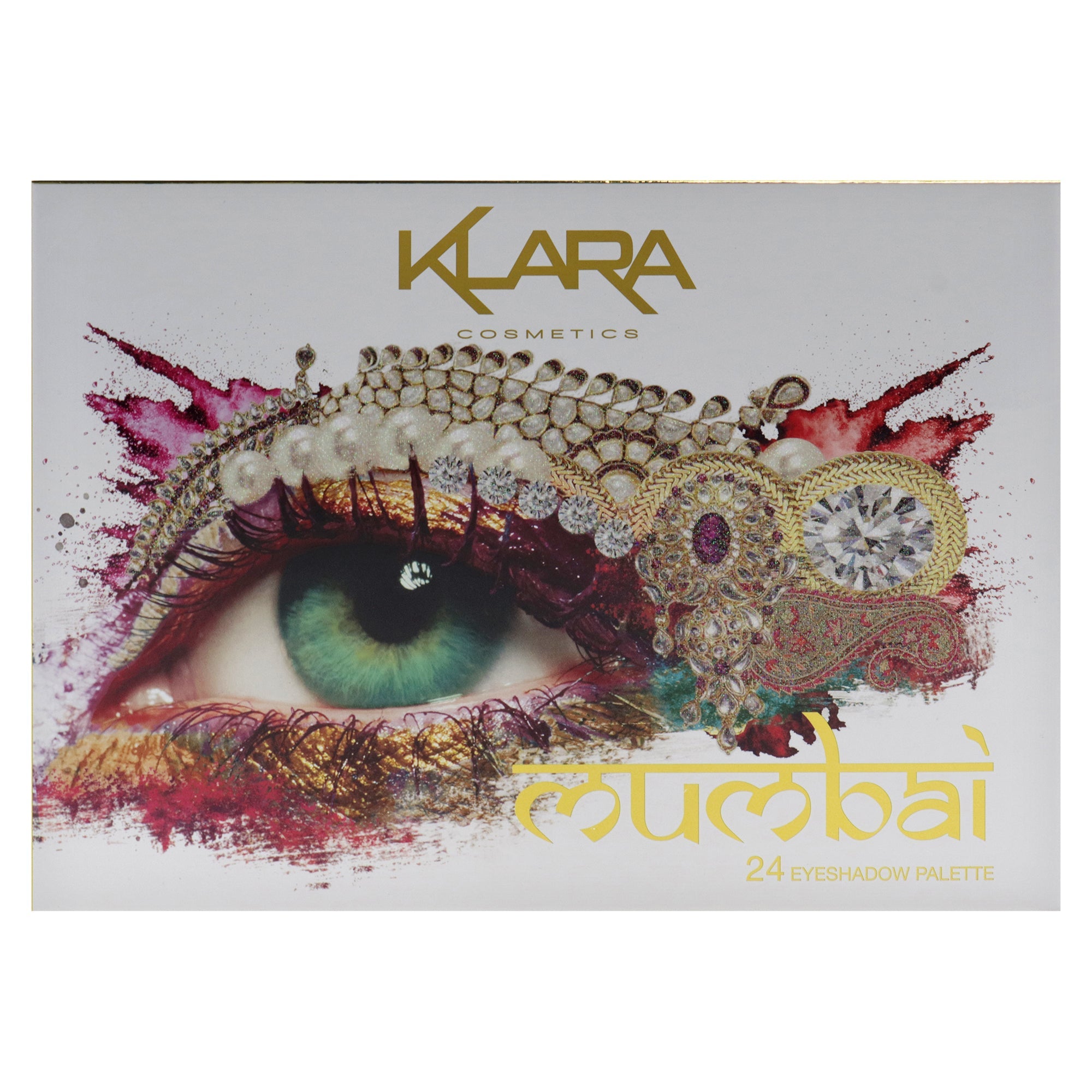 24 Eyeshadow Palette - Mumbai by Klara for Women - 1.68 oz Eye Shadow