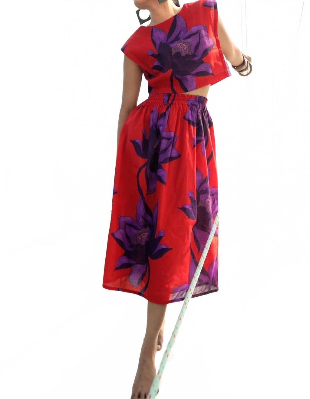 Amber Skirt In Lotus Sunset
