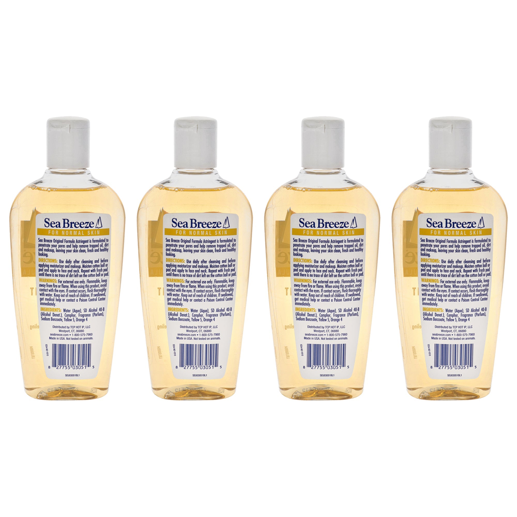 Astringent Original Formula by Sea Breeze for Unisex - 10 oz Cleanser - Pack of 4