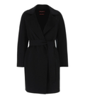 Ajaccio Black Coat With Classic Design