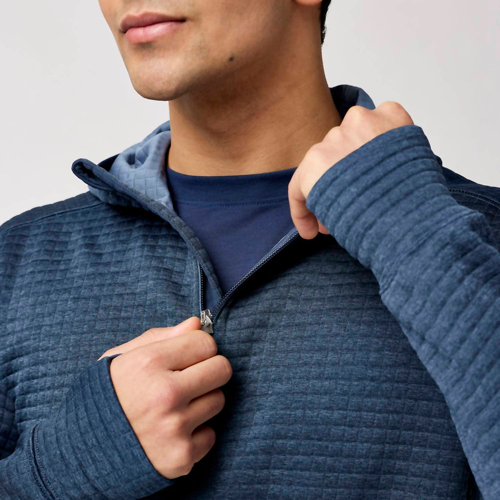 Activate Midweight Hoodie In Heather Blue Slate