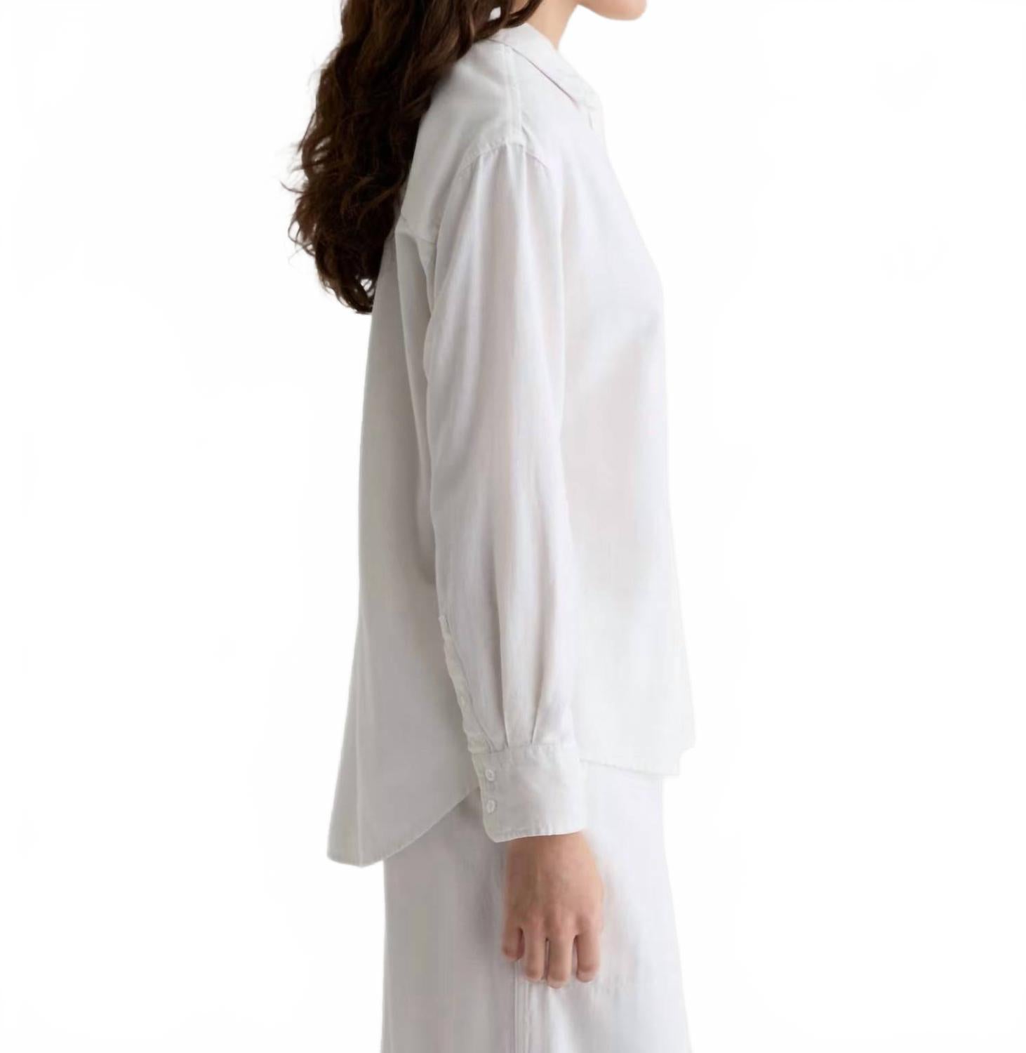 Addison Shirt In White