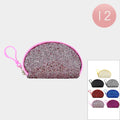 12PCS - Glittered Coin Purses
