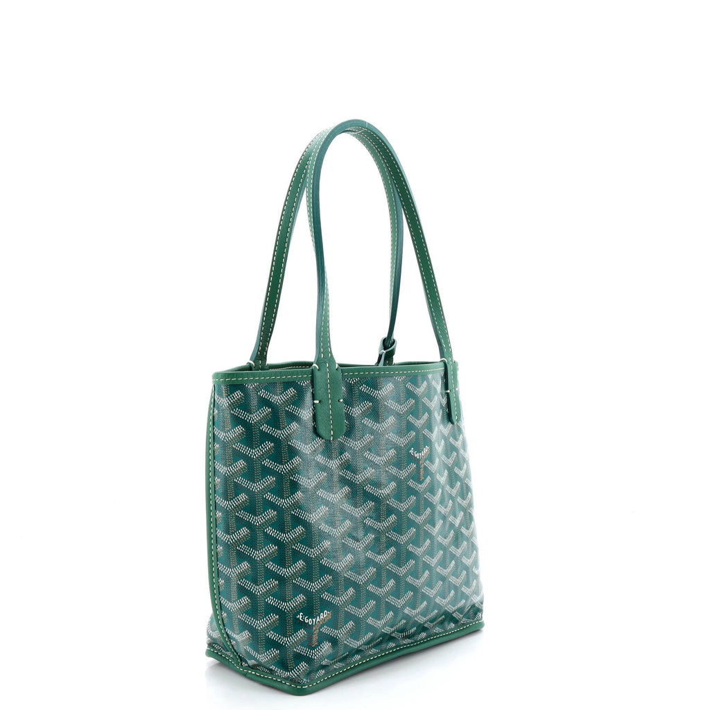 Anjou Reversible Tote Coated Canvas Mini