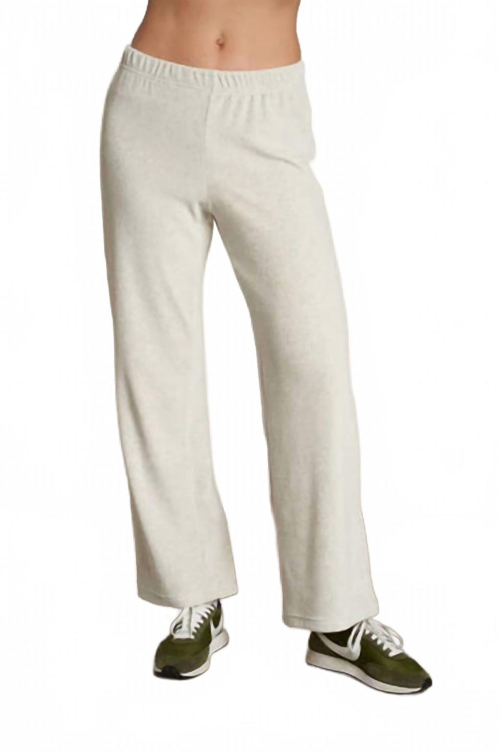 Alex Velour Pants In Oatmeal