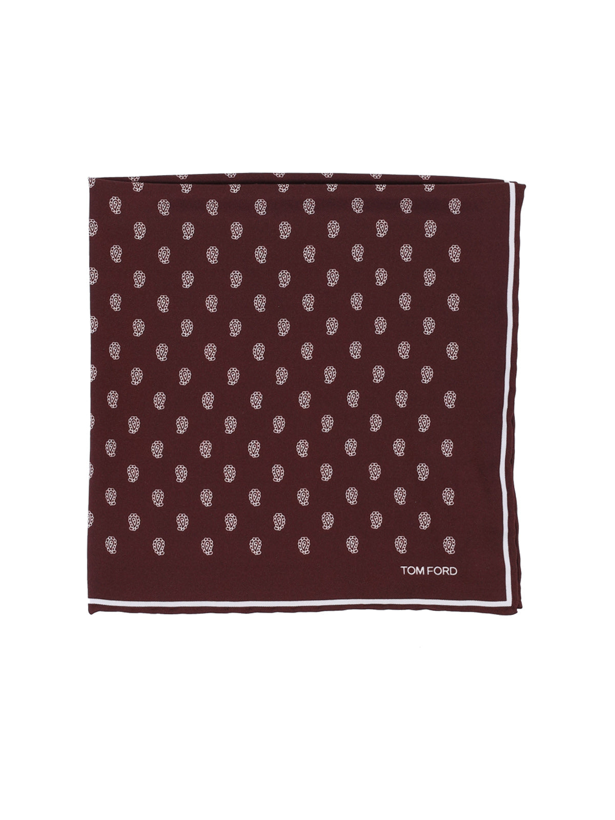 All-Over Print Pocket Square – Dark Red