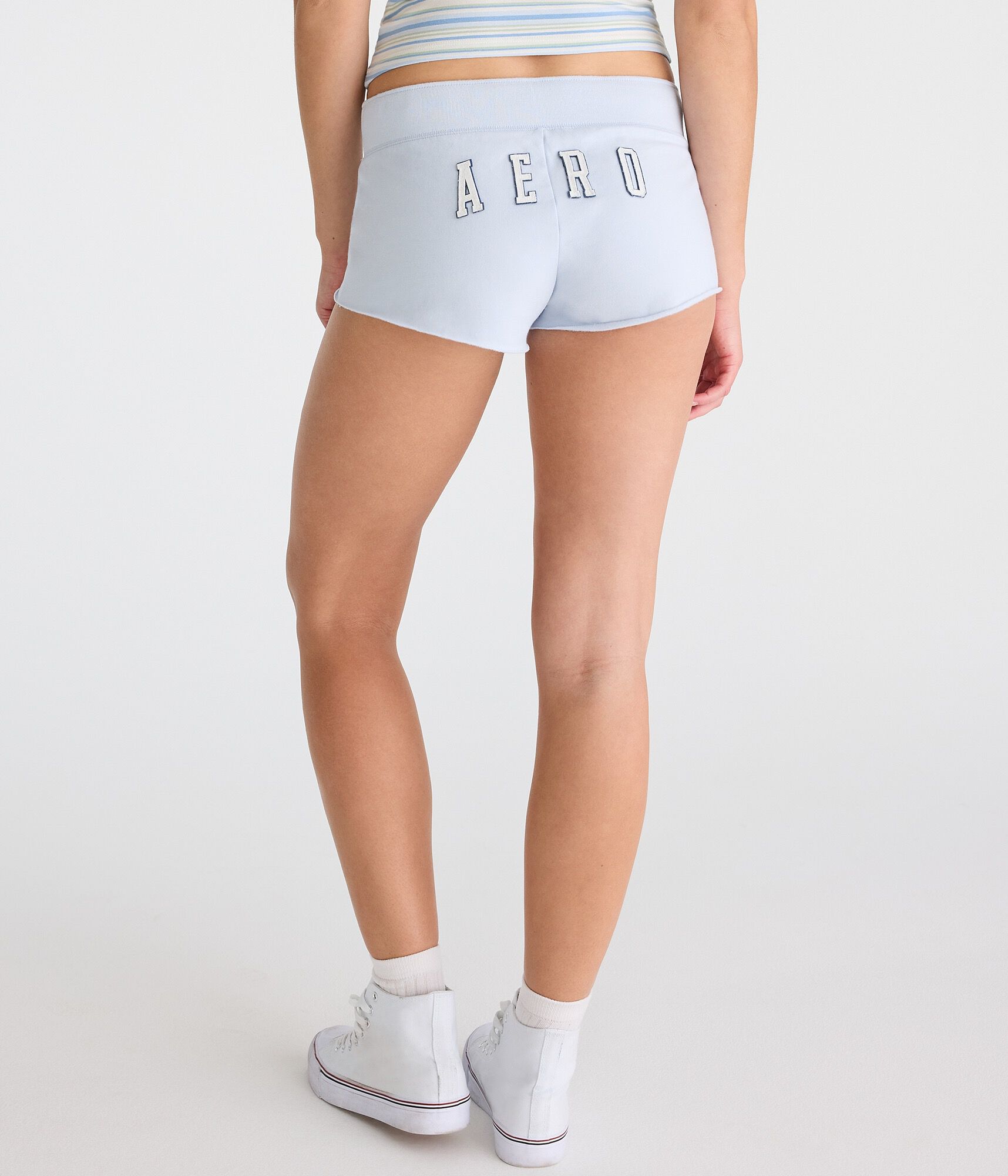 Aeropostale Heritage Low-Rise Fleece Shorts