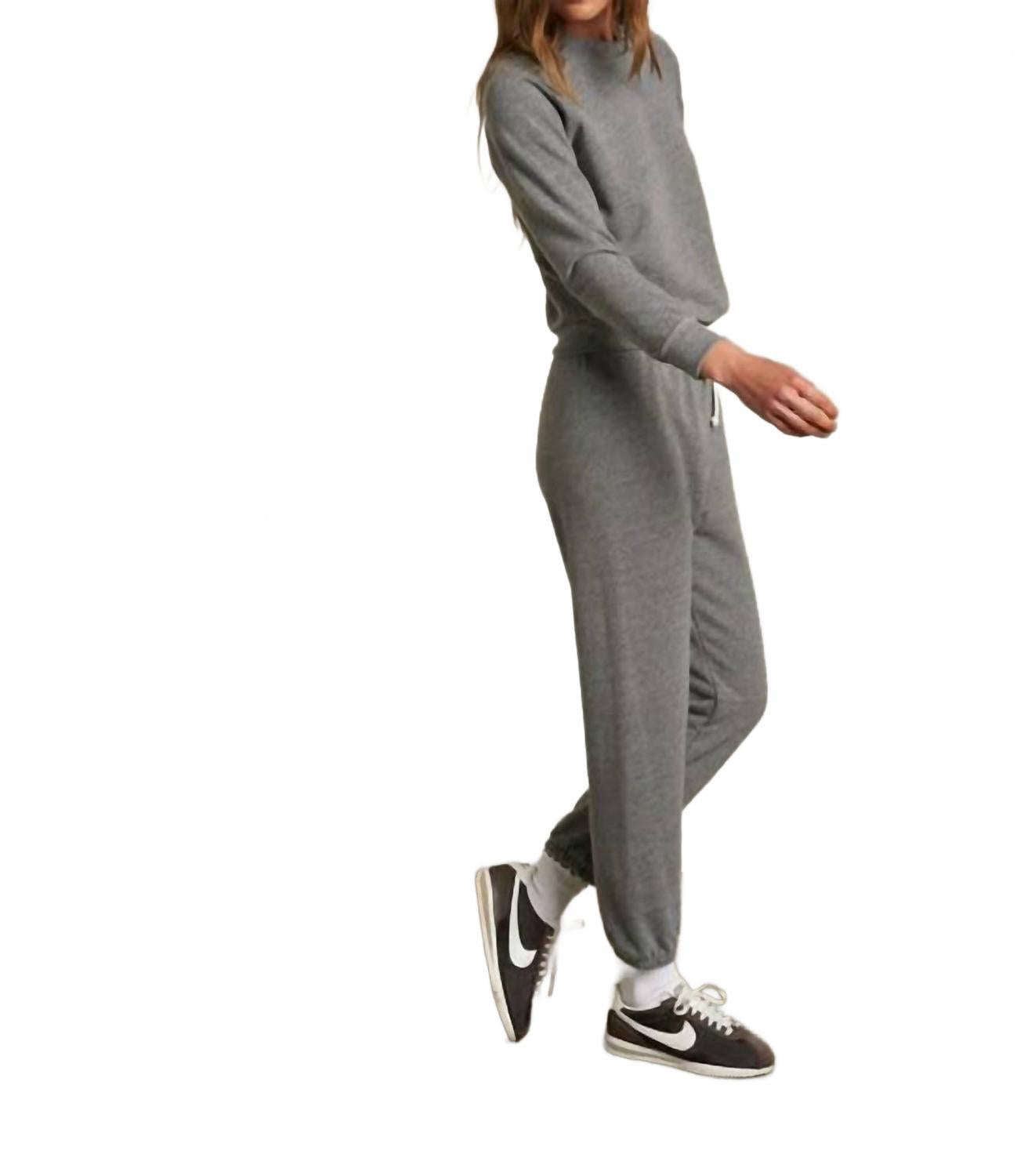 Alexi French Terry Sweatshirt In Dark Heather Grey
