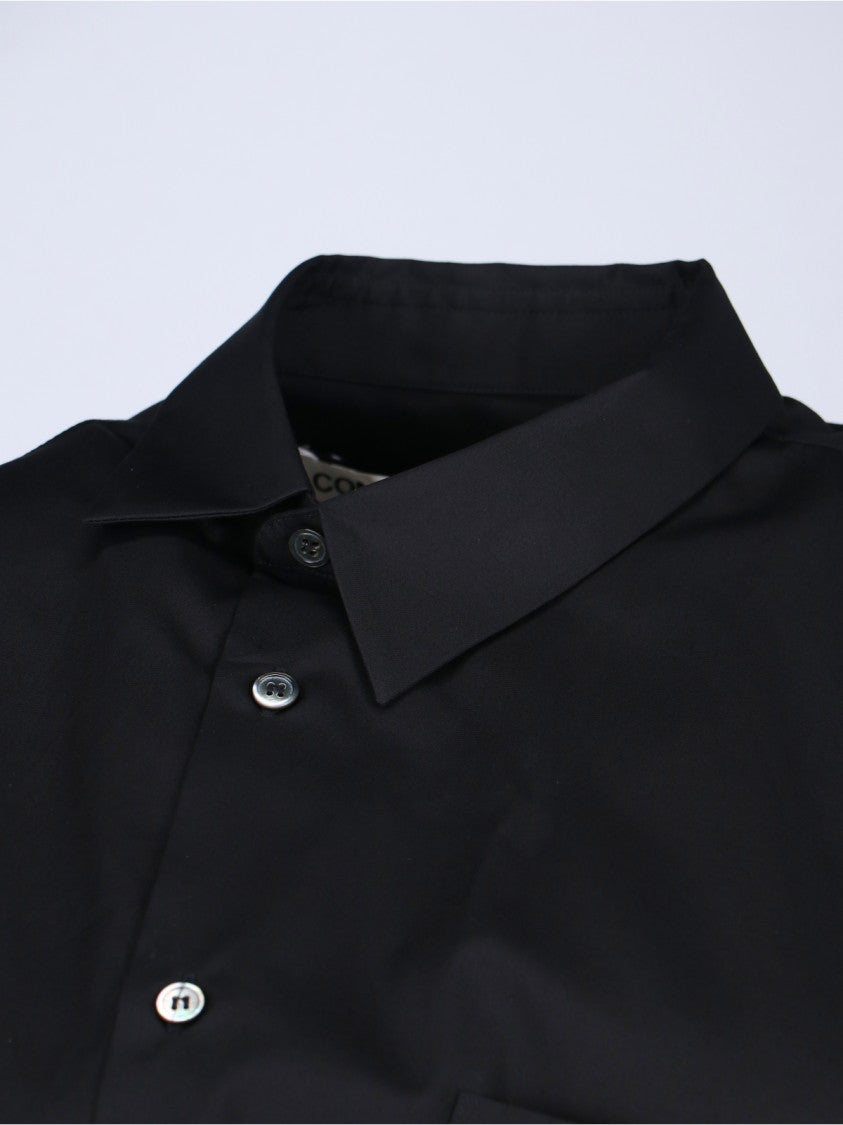 Asymmetric Long Shirt – White