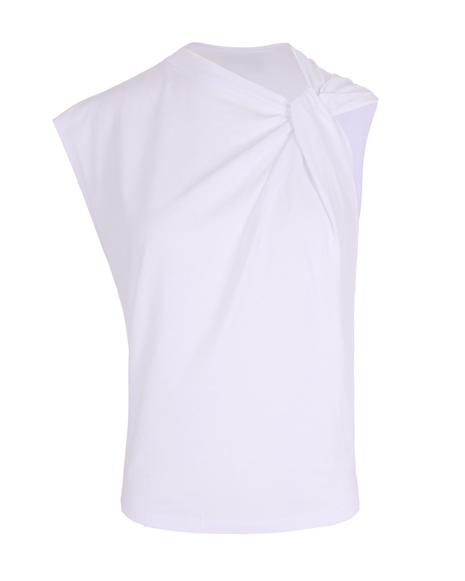 Asymmetric Twist Detail T-Shirt