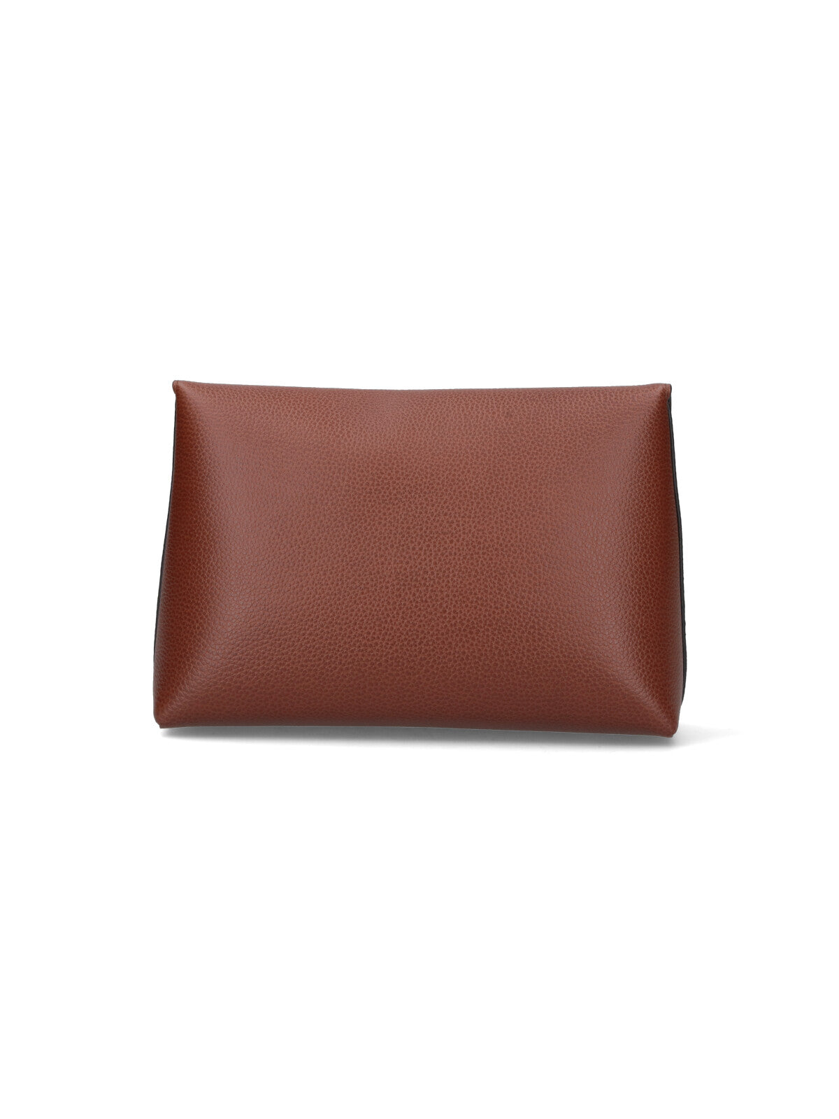 "Darley" Make-Up Pouch In Brown Calfskin