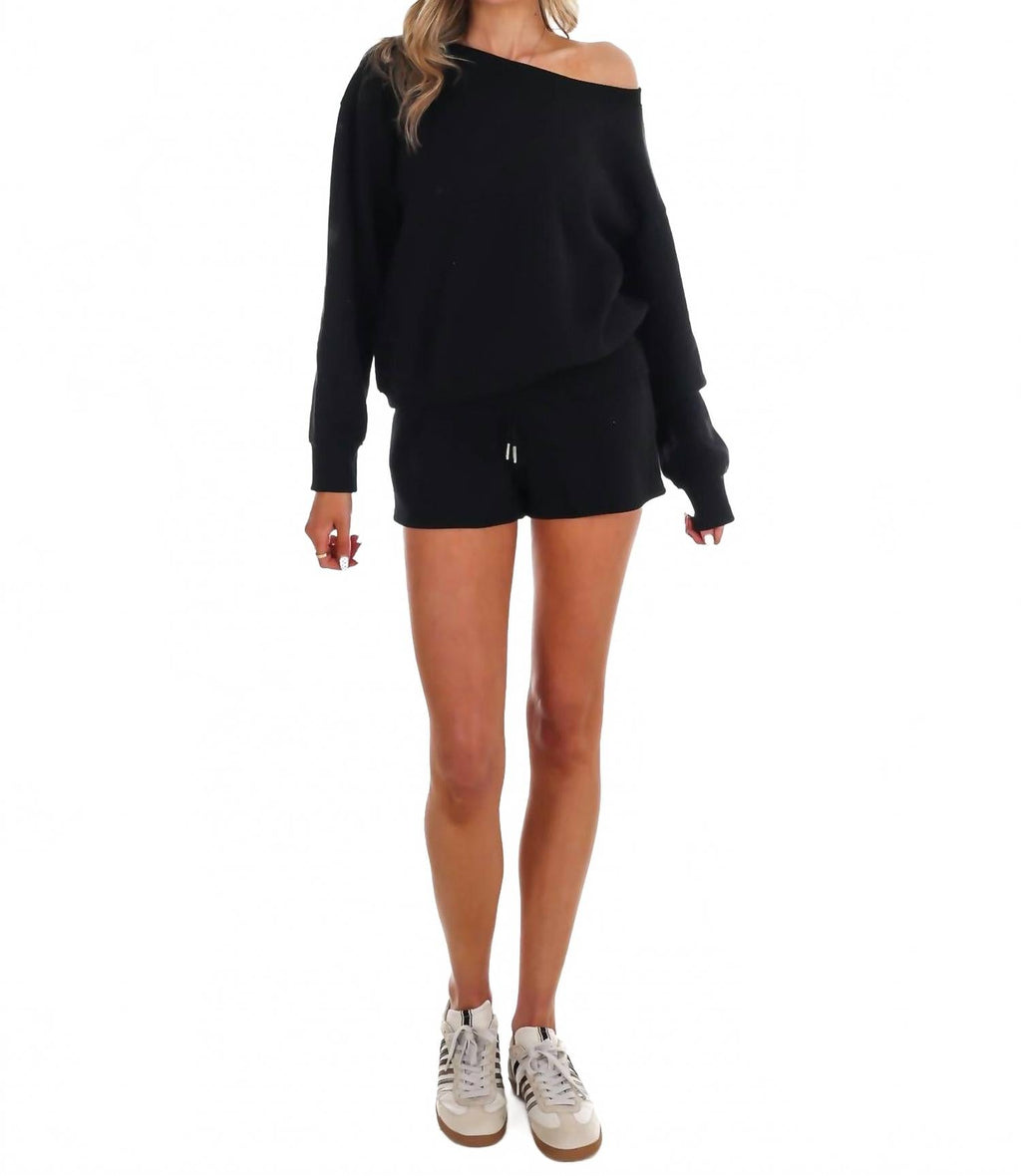 Another Chance Two Piece Set In Black
