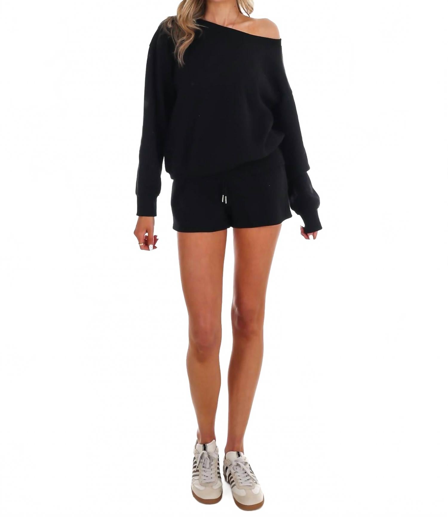Another Chance Two Piece Set In Black