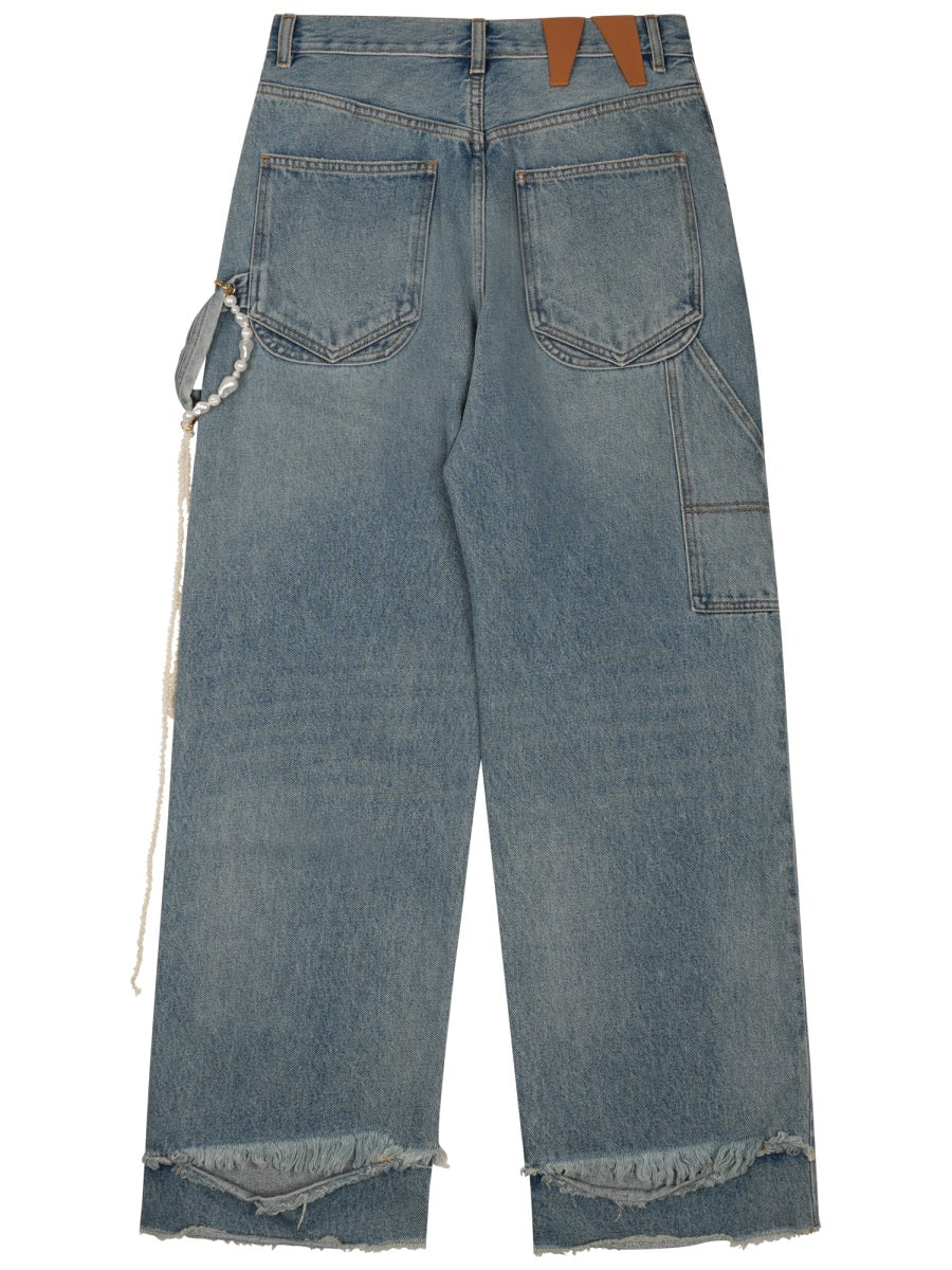 "Destroyed" Effect Jeans