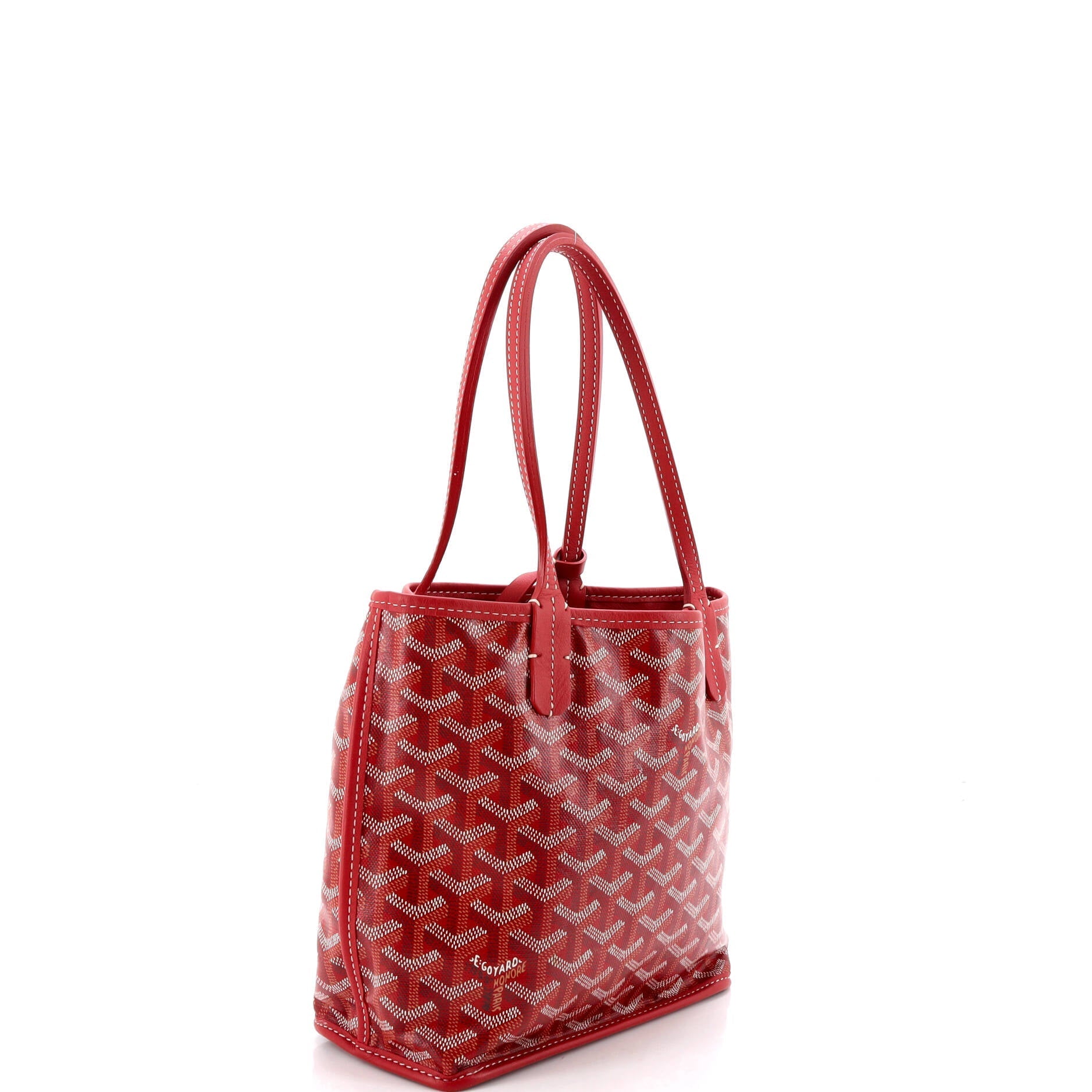 Anjou Reversible Tote Coated Canvas Mini