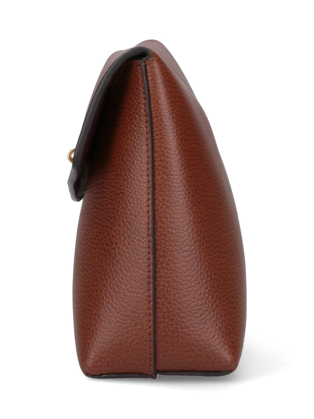 "Darley" Make-Up Pouch In Brown Calfskin