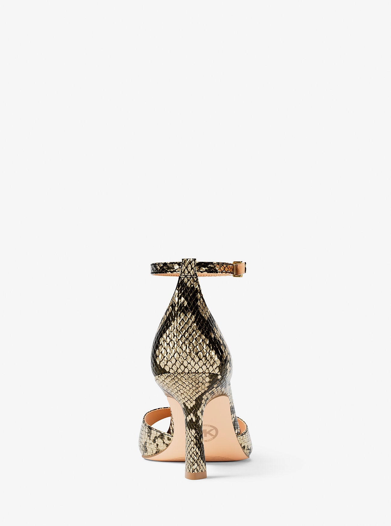 Amali Metallic Snake Embossed Sandal