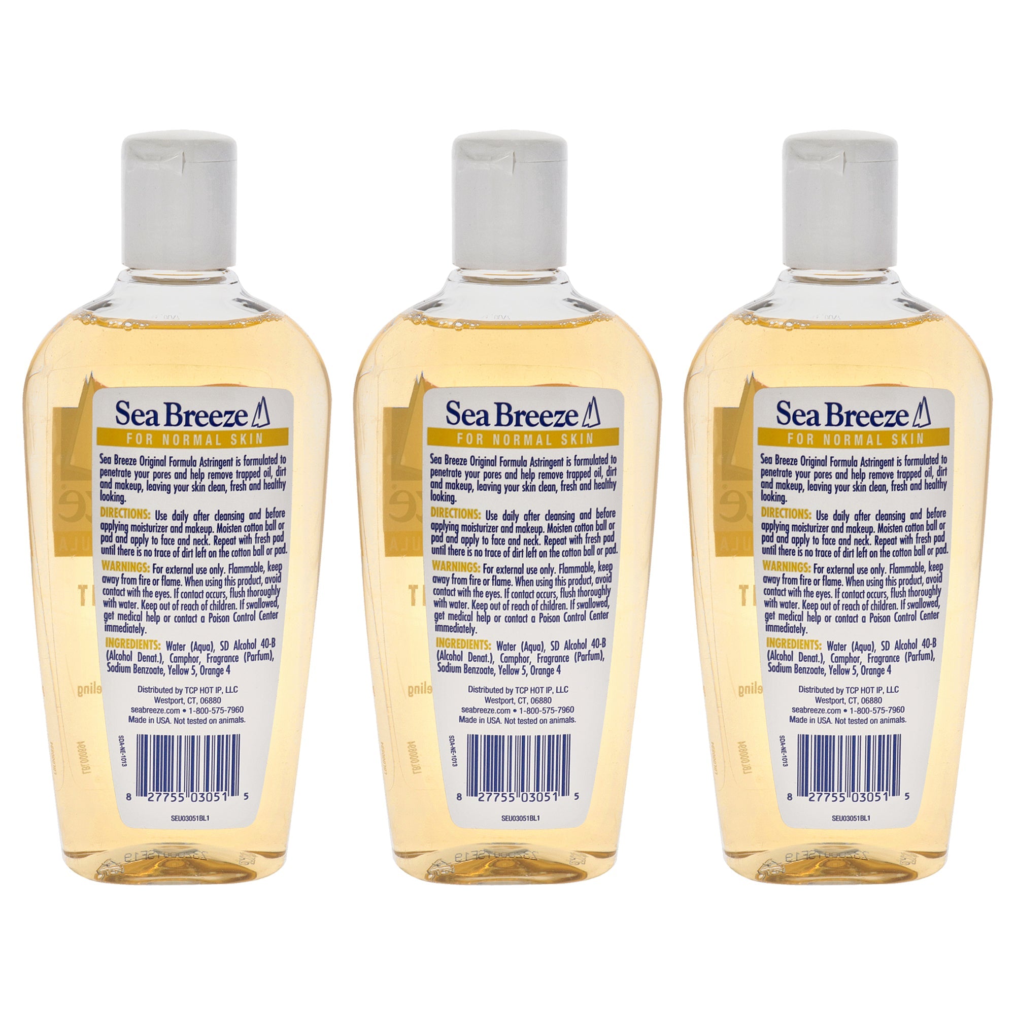 Astringent Original Formula by Sea Breeze for Unisex - 10 oz Cleanser - Pack of 3