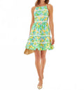 Angelynn Mini Dress In Blue Multi