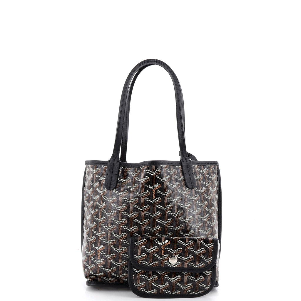 Anjou Reversible Tote Coated Canvas Mini