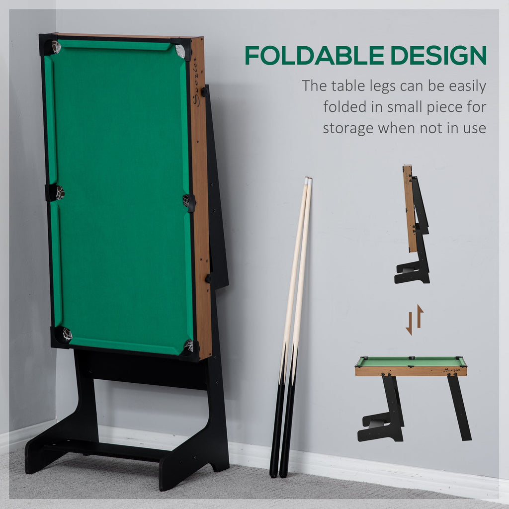 38" Mini Pool Table Set with Balls, Cues, and Accessories