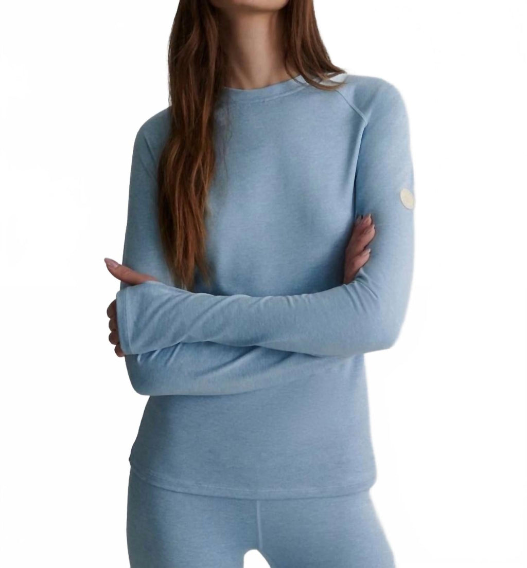 Always Warm Crew Neck Baselayer Top In Glacier Marl
