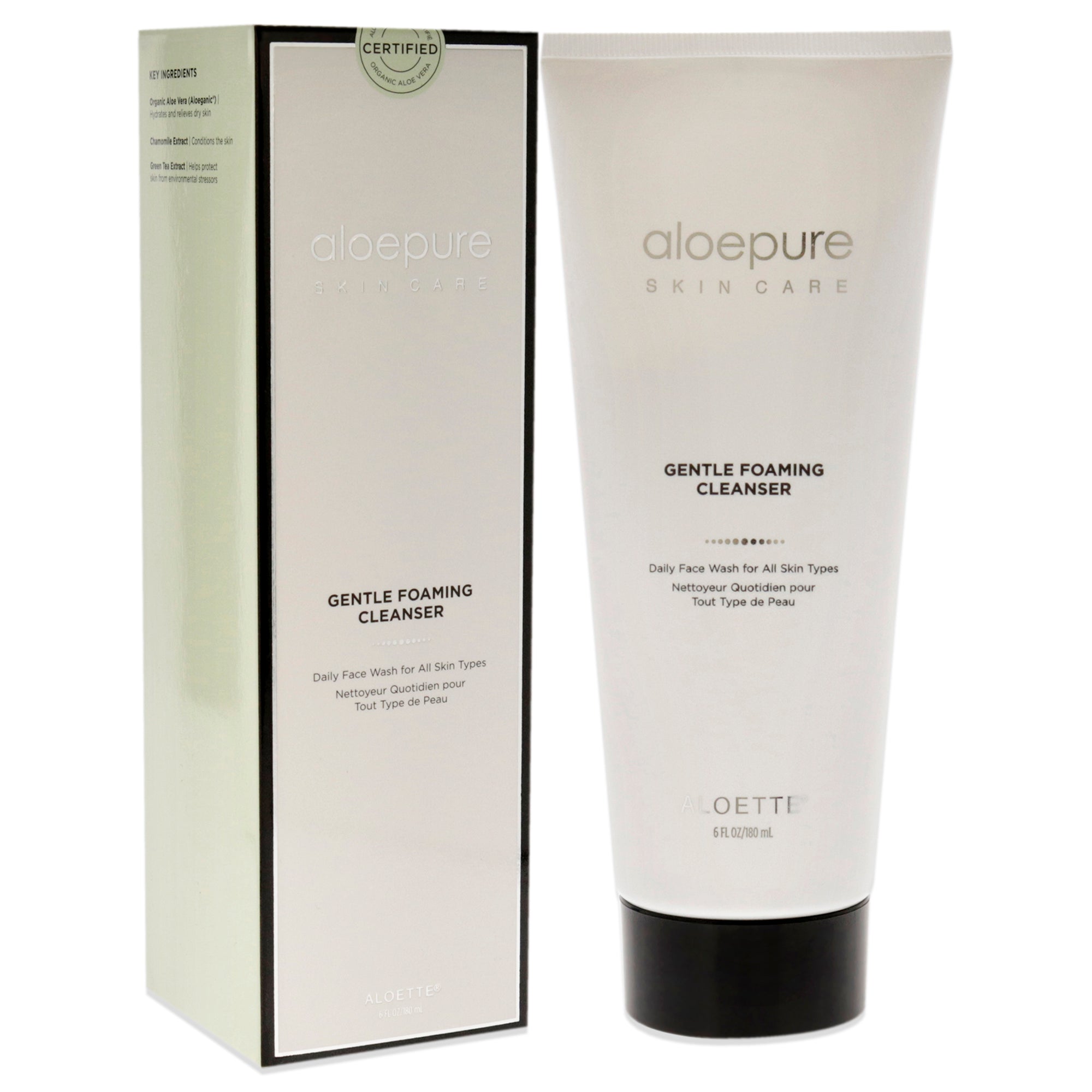Aloepure Gentle Foaming Cleanser by Aloette for Unisex - 6 oz Cleanser