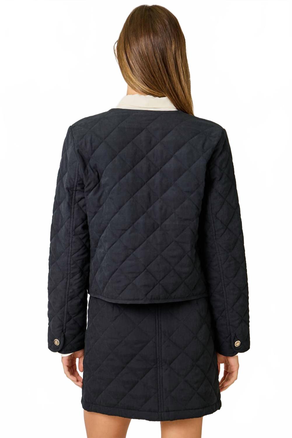 Arlette Quilted Jacket In Black