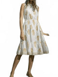 Aluna Midi Dress In Gold
