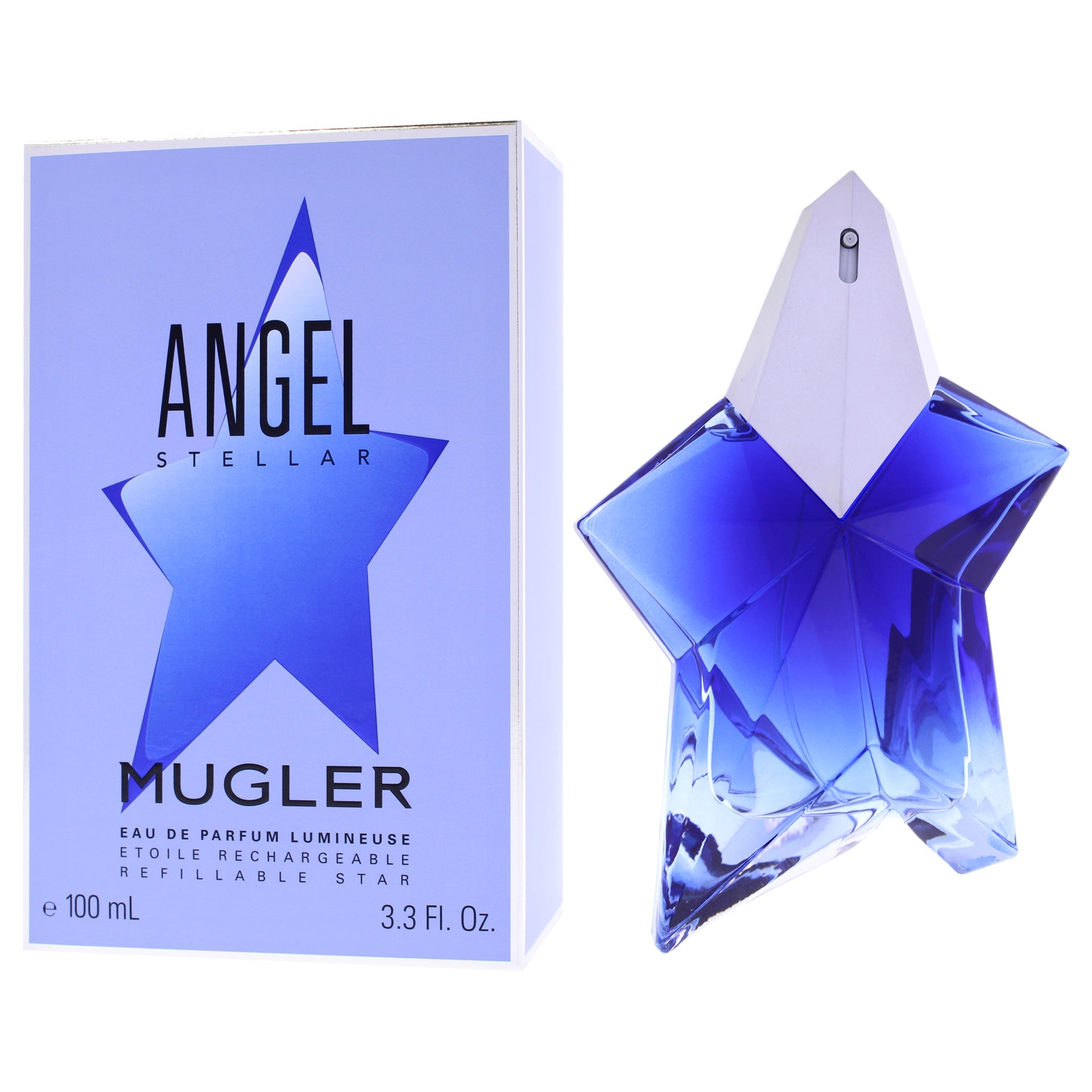 Angel Stellar Lumineuse by Thierry Mugler for Women - 3.3 oz EDP Spray (Refillable)