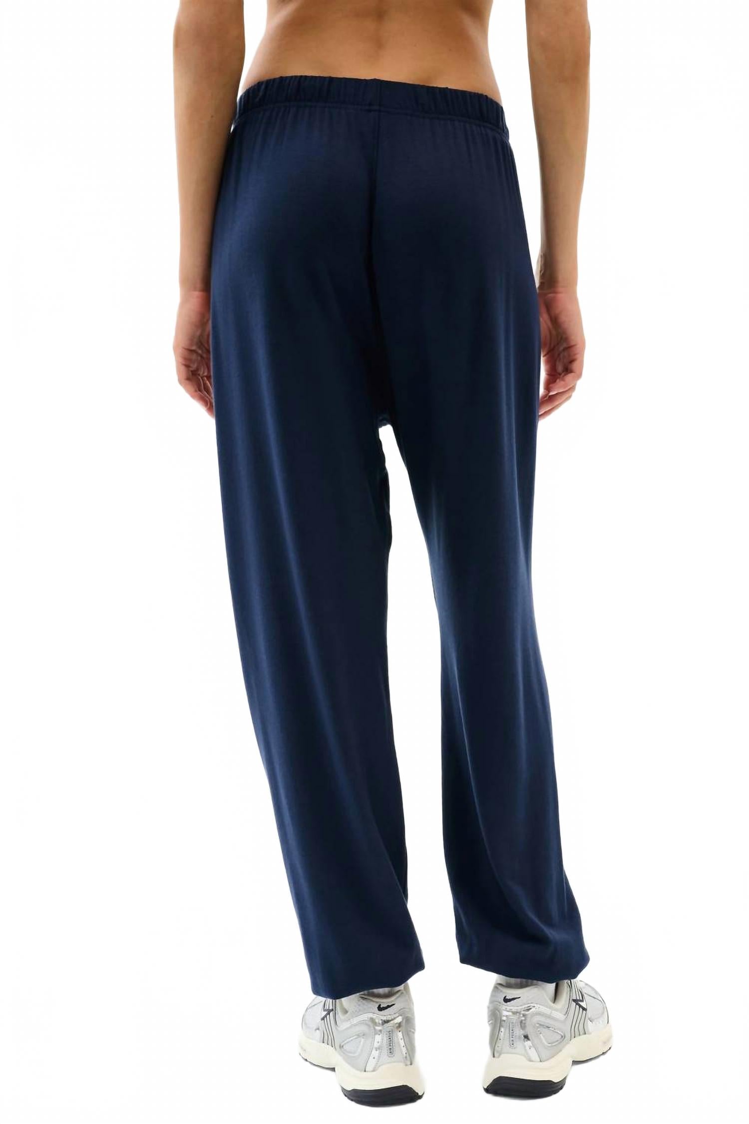 Andie Oversized Fleece Sweatpants In Indigo