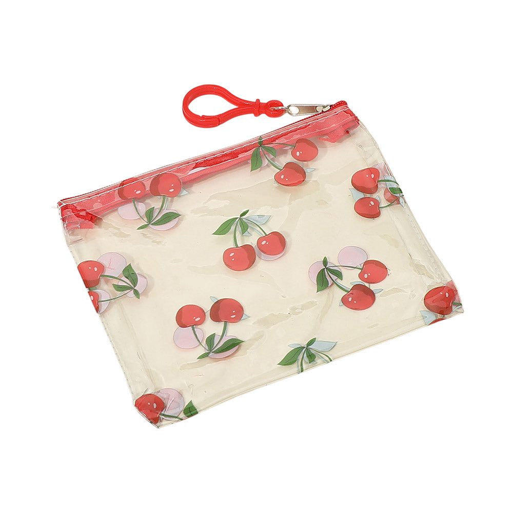 12PCS - Fruit Pattern Transparent Mini Pouch Bags