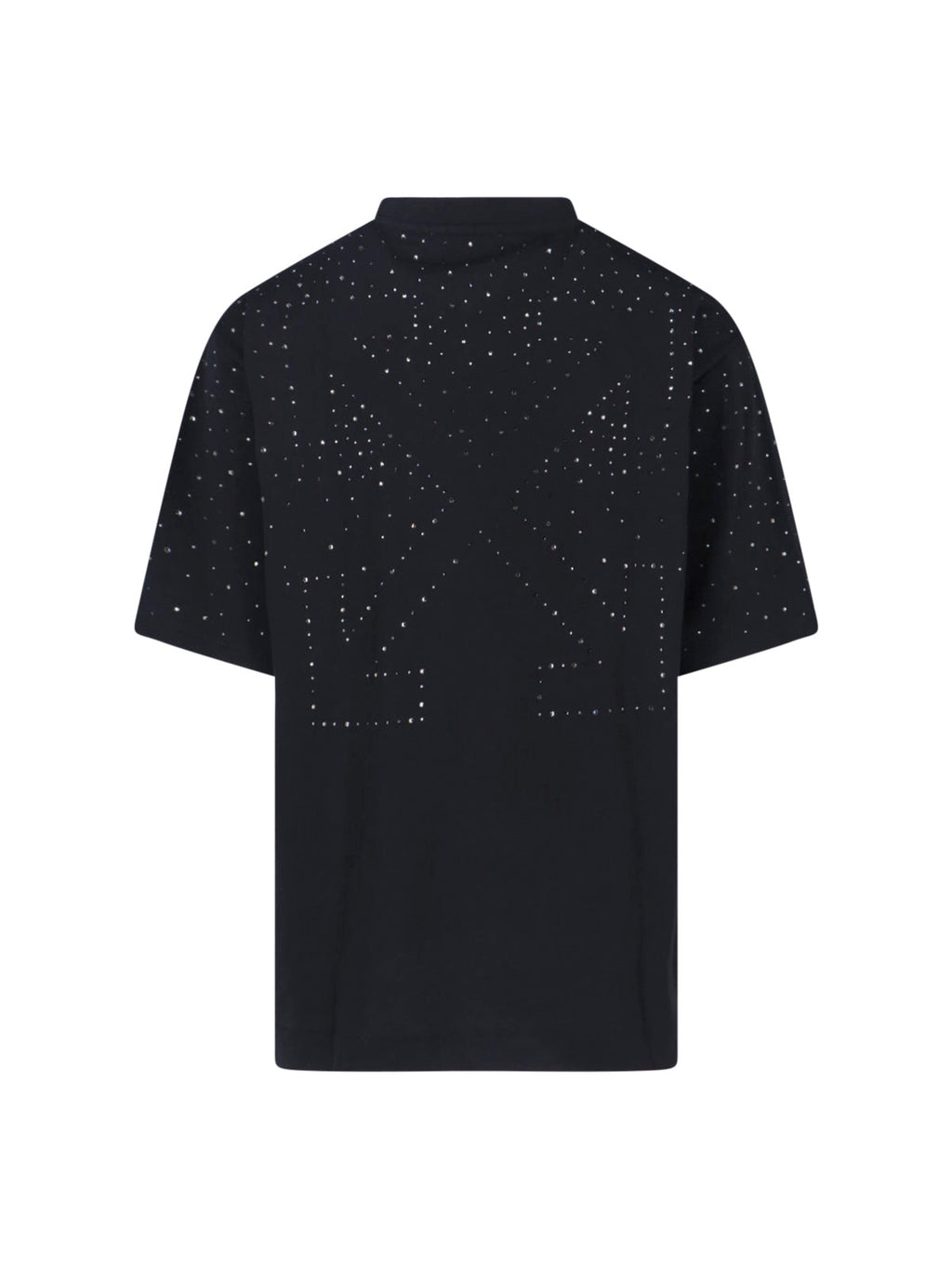 "Logo Strass" T-Shirt – Black