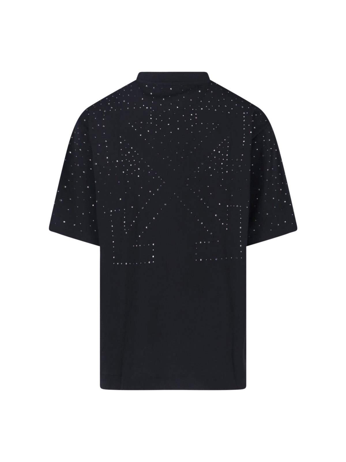 "Logo Strass" T-Shirt – Black