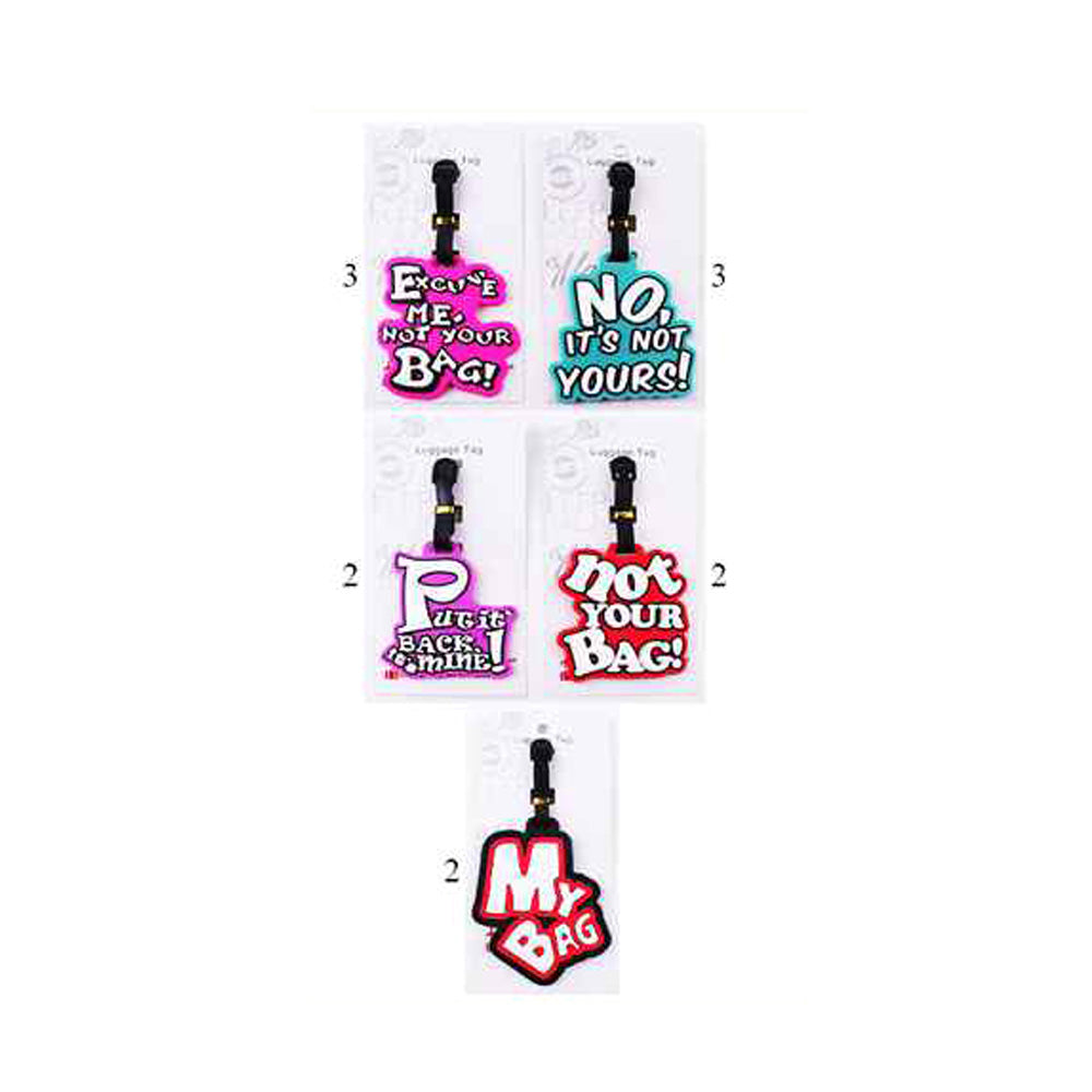 12PCS - Message Luggage Tags