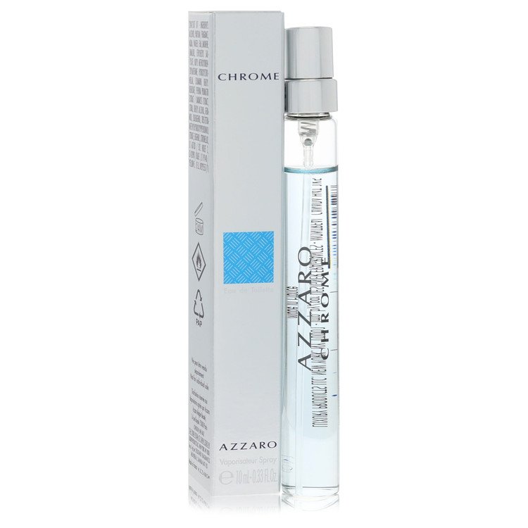 3pcs Cologne Gift Sets - Chrome by Azzaro Mini EDT Spray 0.33 oz for Men