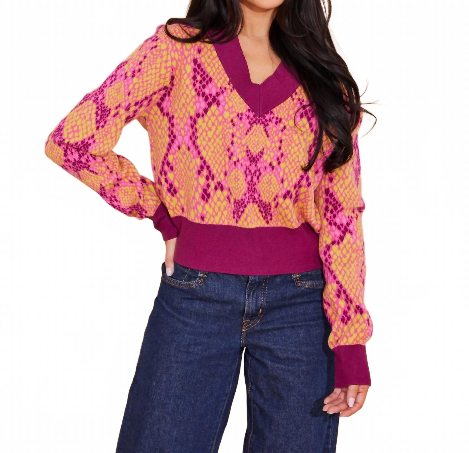 Aspen Sweater In Serpent