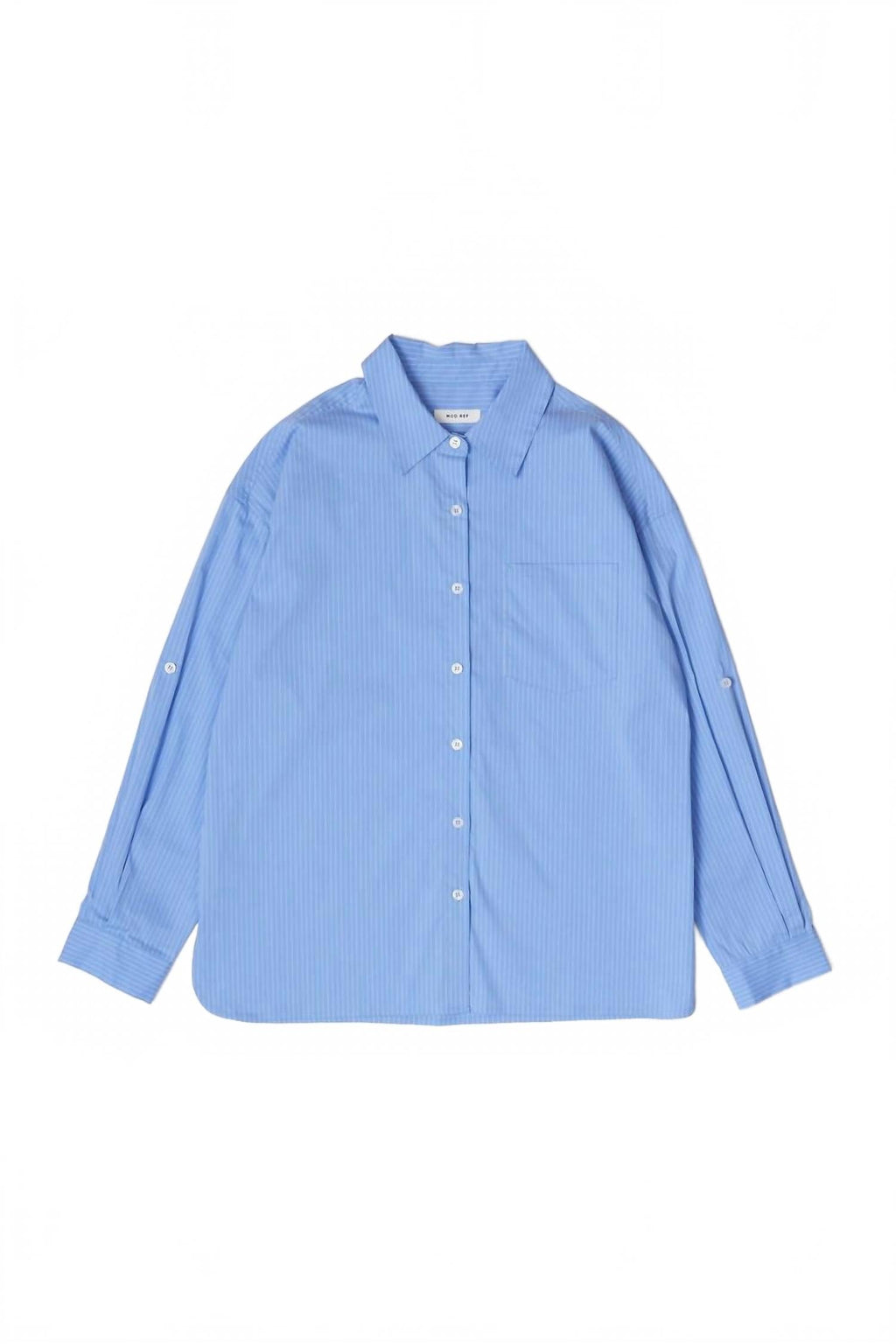 Annalise Button Up Top In Blue