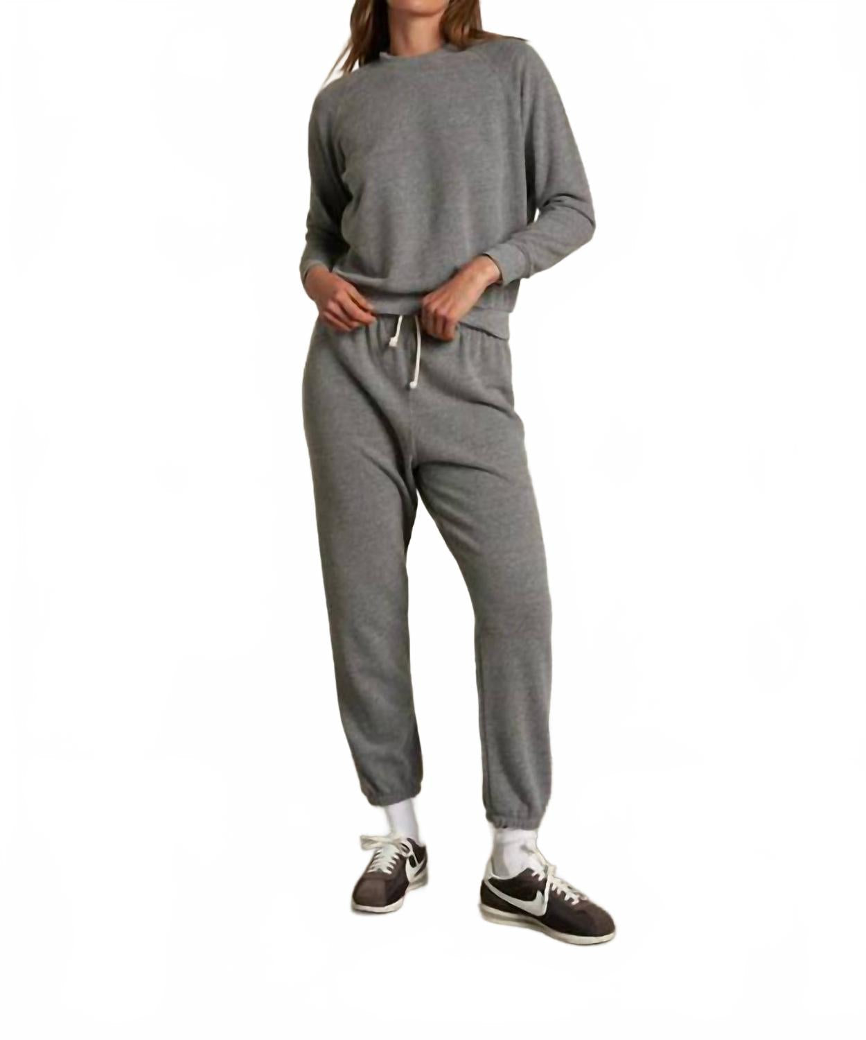 Alexi French Terry Sweatshirt In Dark Heather Grey