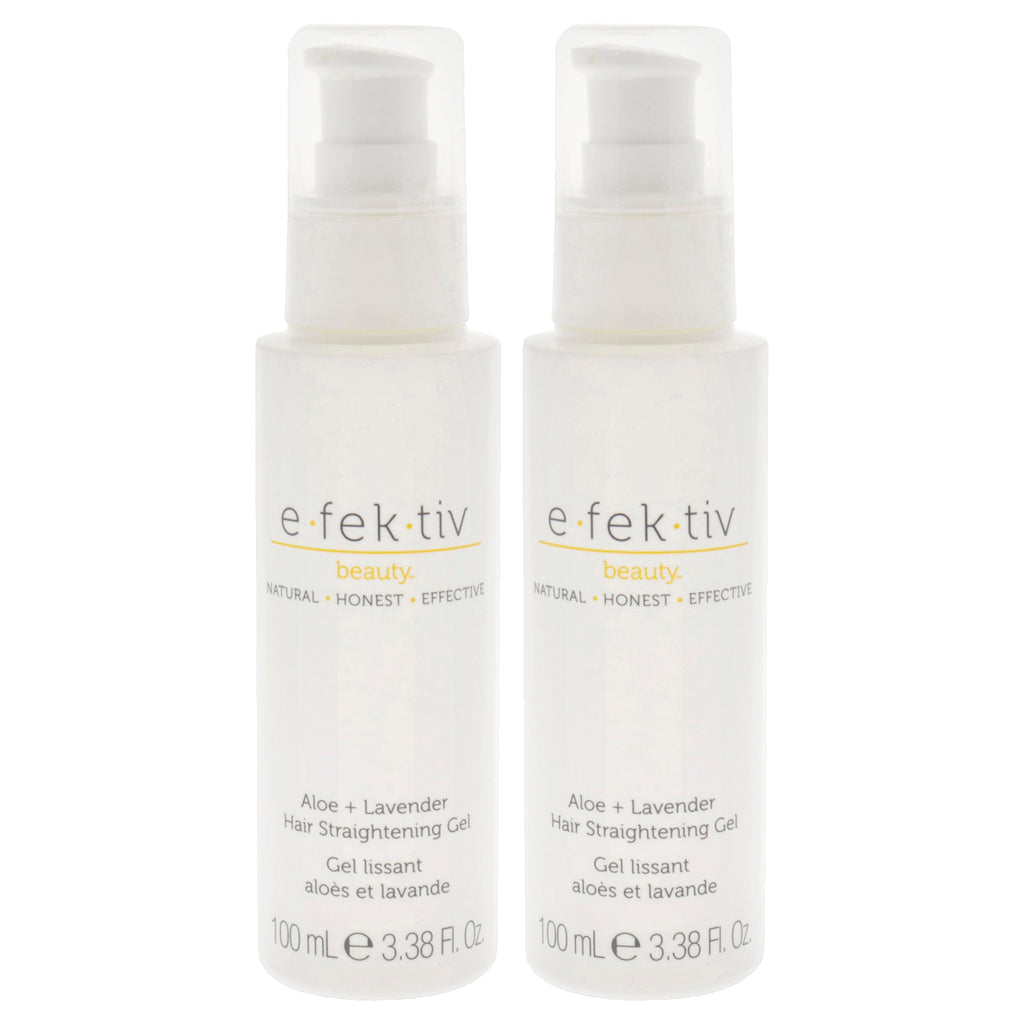 Aloe Plus Lavender Hair Straightening Gel by e.fek.tiv for Unisex - 3.38 oz Gel - Pack of 2