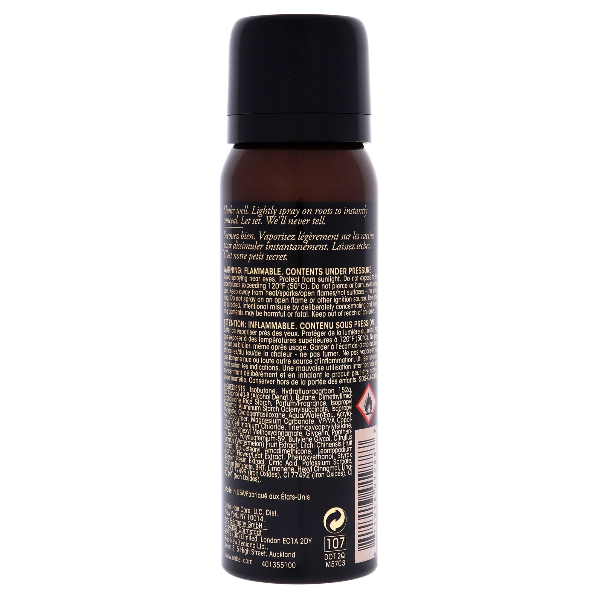 Airbrush Root Touch-Up Spray - Dark Brown by Oribe for Unisex - 1.8 oz Hair Color