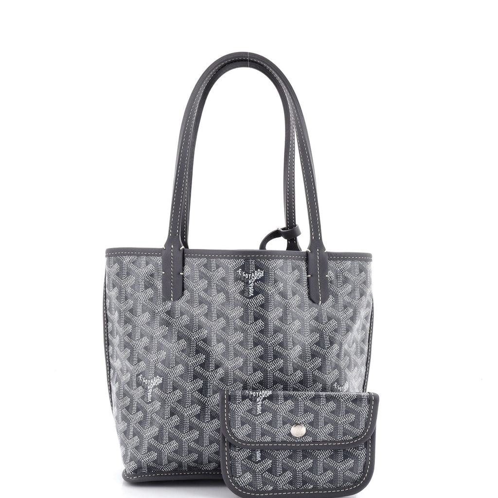 Anjou Reversible Tote Coated Canvas Mini