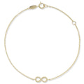 14K Gold Infinity Bracelet
