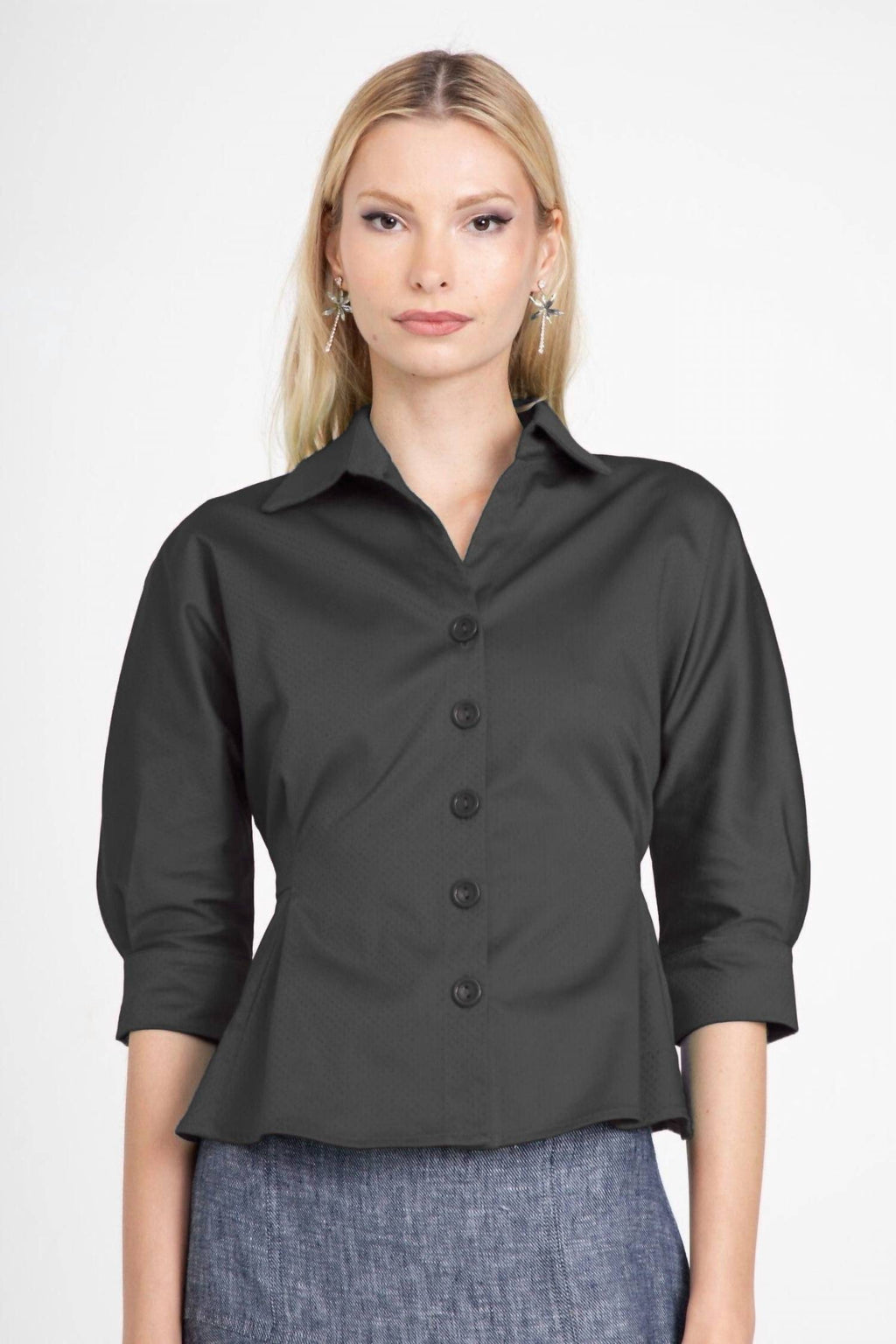 Albright Shirt Top In Black