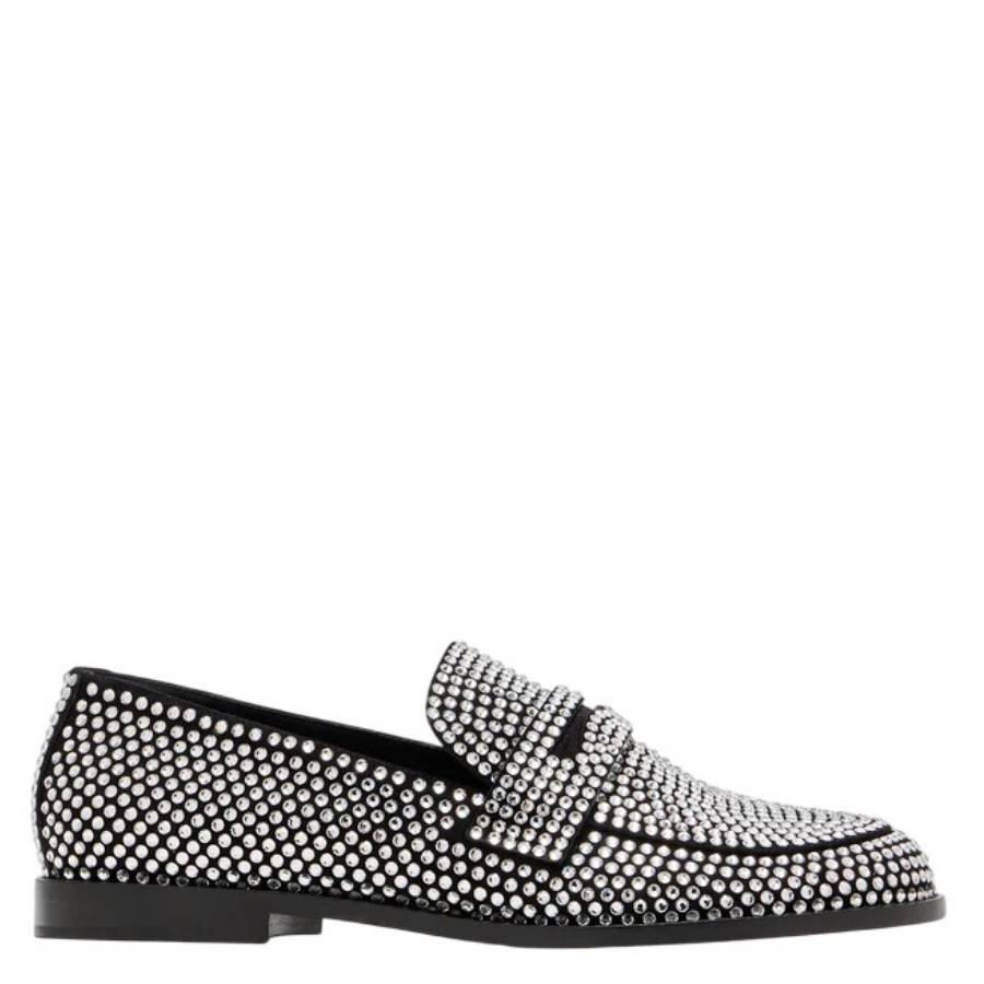 Amina Muaddi Tilda Crystal Loafers