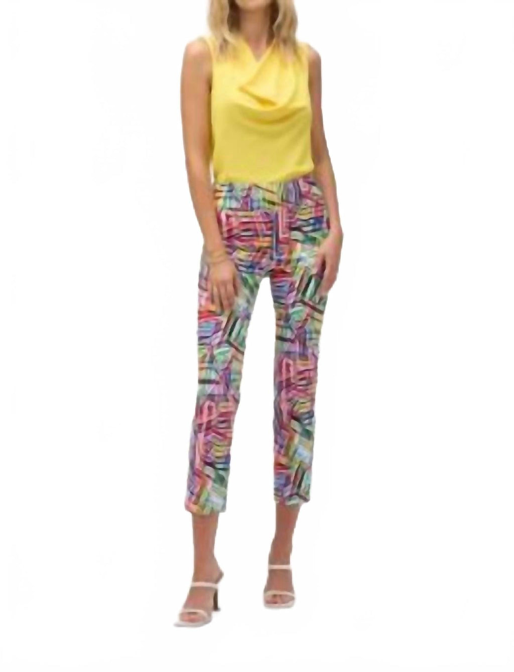 Abstract Graphic Summer Trousers In Multi